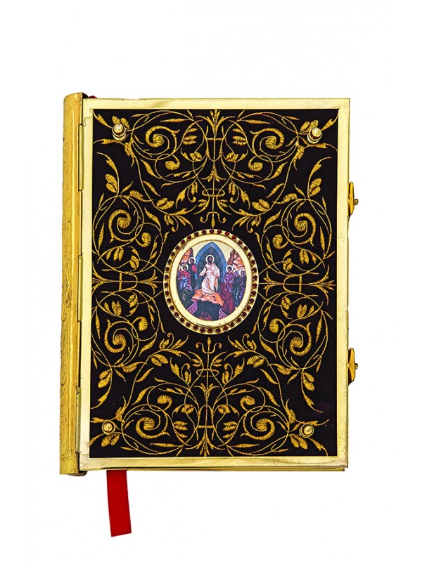 Gospel Velvet Gold Embroidered A' Image Gilded