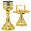 Chalice Russian Large 1st 4 Images Gold Plated (103-19G)