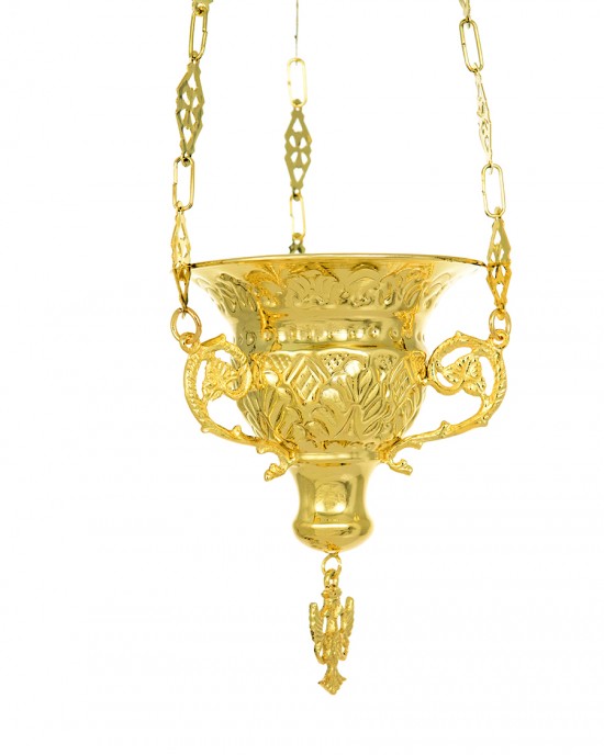 Byzantine Hanging Candle Gilded