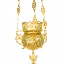 Hanging Wreath Candle Gold Plated