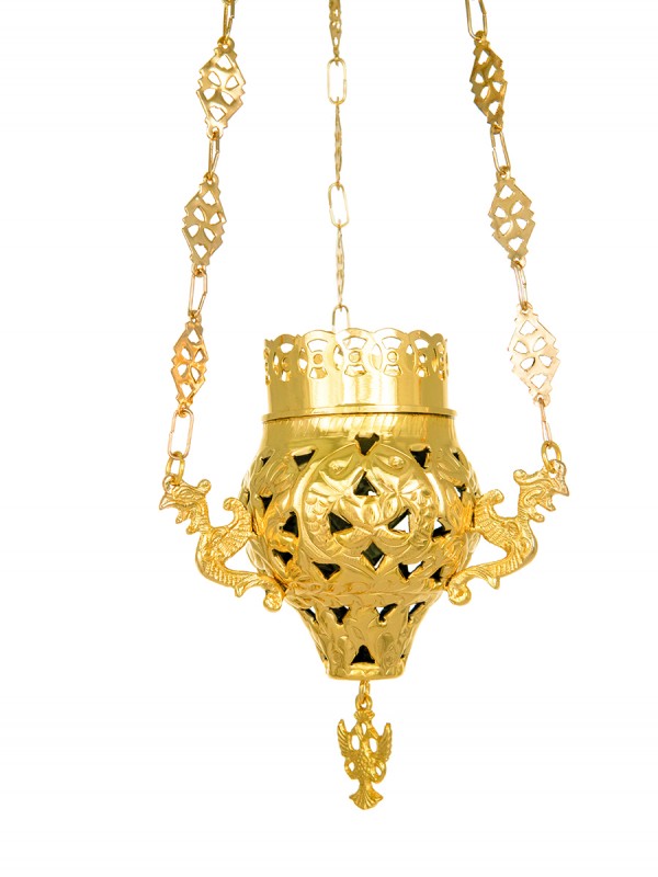 Hanging Cutlery Large Gold Plated Candle