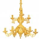 Cast Brass Chandelier 9F