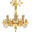 Chandelier Cast Smooth 6F Russian