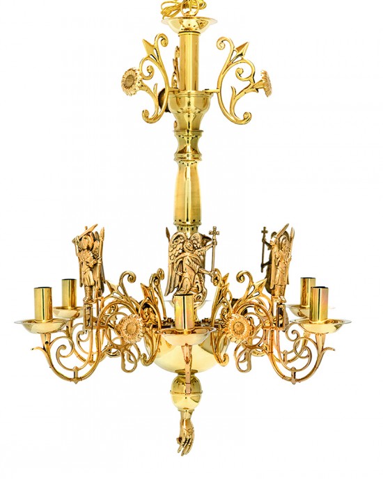 Chandelier Cast Smooth 6F Russian