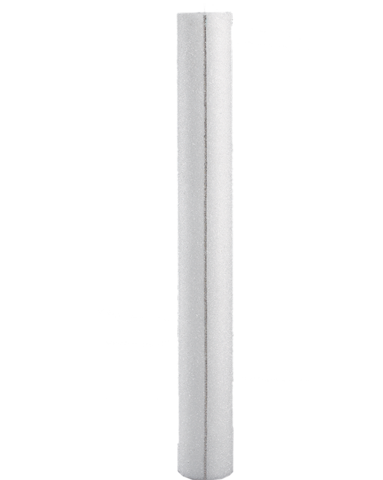 Λαμπάδα Γάμου Κούφιο Κερί 15 Χ 140 cm Με Χάντρα Και Τρέσα