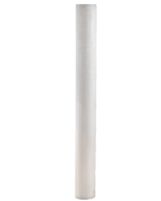 Λαμπάδα Γάμου Κούφιο Γρατζουνισμένο Κερί 15 Χ 140 cm