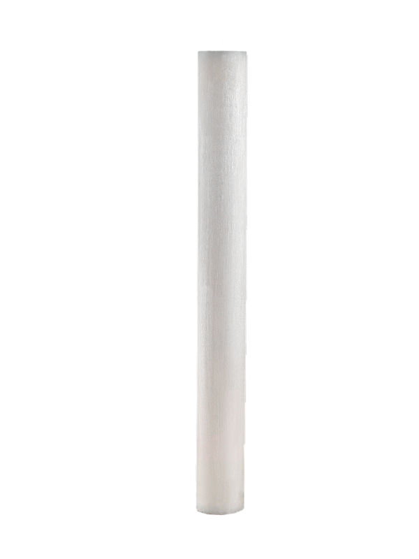 Λαμπάδα Γάμου Κούφιο Γρατζουνισμένο Κερί 15 Χ 140 cm