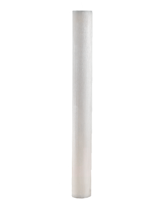 Λαμπάδα Γάμου Μασίφ Γρατζουνισμένο Κερί 15 Χ 140 cm