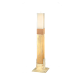 Λαμπάδα Γάμου Κούφιο Κερί Με Χρώμα Πατίνα Και Κορδόνι 15 Χ 15 Χ 140 cm