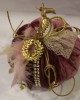 Charm pumpkin pink-gold-feathers