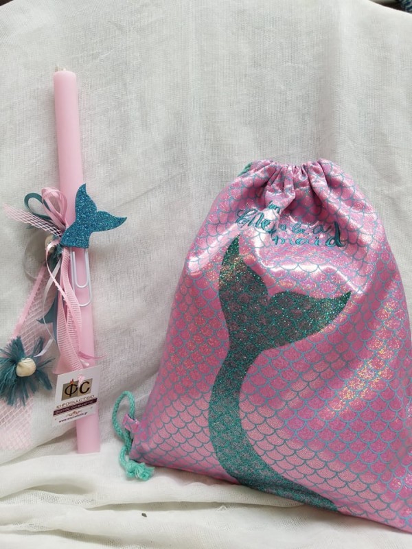 Easter Candle Mermaid With Backpack