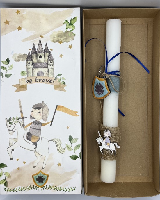 Candle in an illustrated box "Prince"