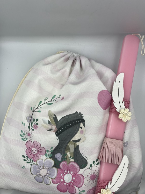 Easter Candle Set with "Little Indiana" Bag