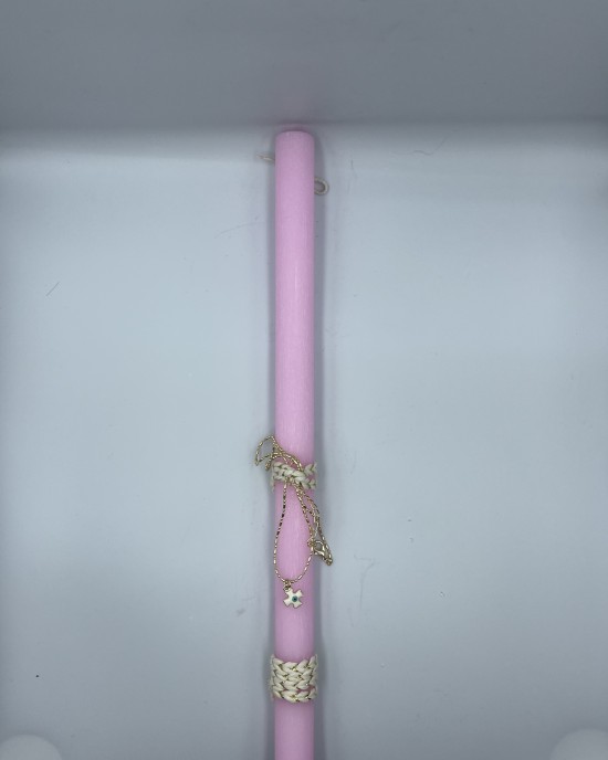 Easter Candle with a necklace